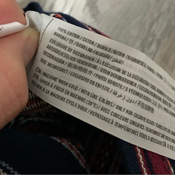 Hollister Woven Stripe Tapestry Earthy Boho 100% Cotton Mini Skirt Juniors sz 5 - Picture 5 of 6